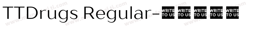 TTDrugs Regular字体转换